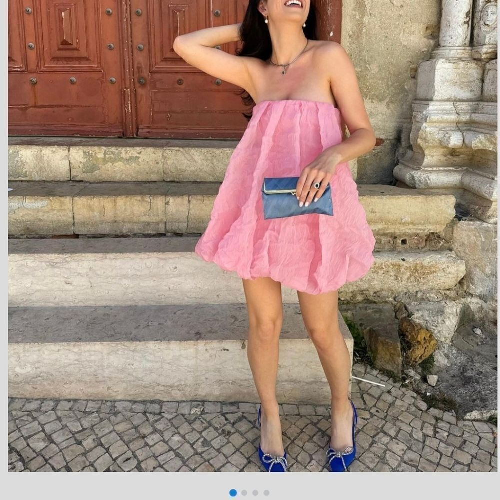 ZARA ORGANZA BALLOON DRESS - Picture 12 of 14